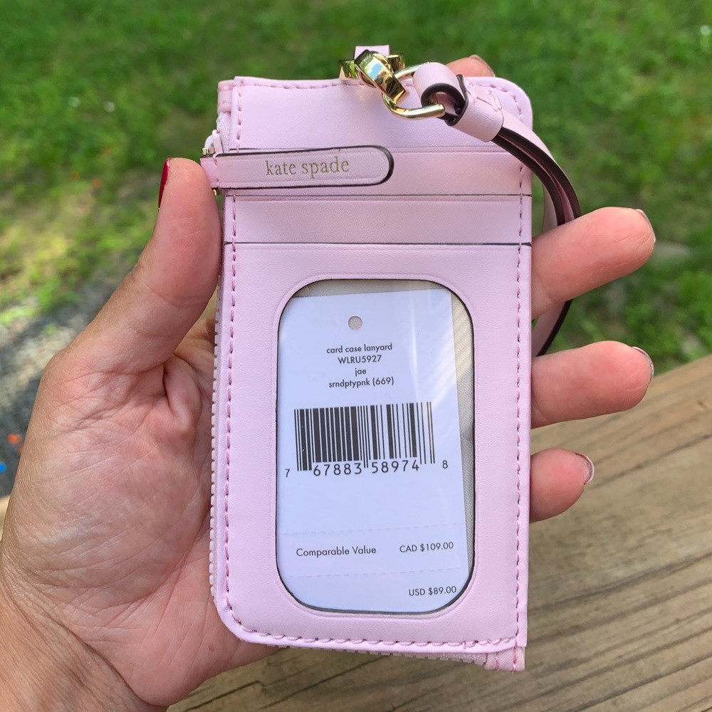 Authentic Kate Spade Nylon/Leather lanyard/Card/ID - Picture 3 of 9